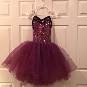 Sparkling Purple Dance Costume